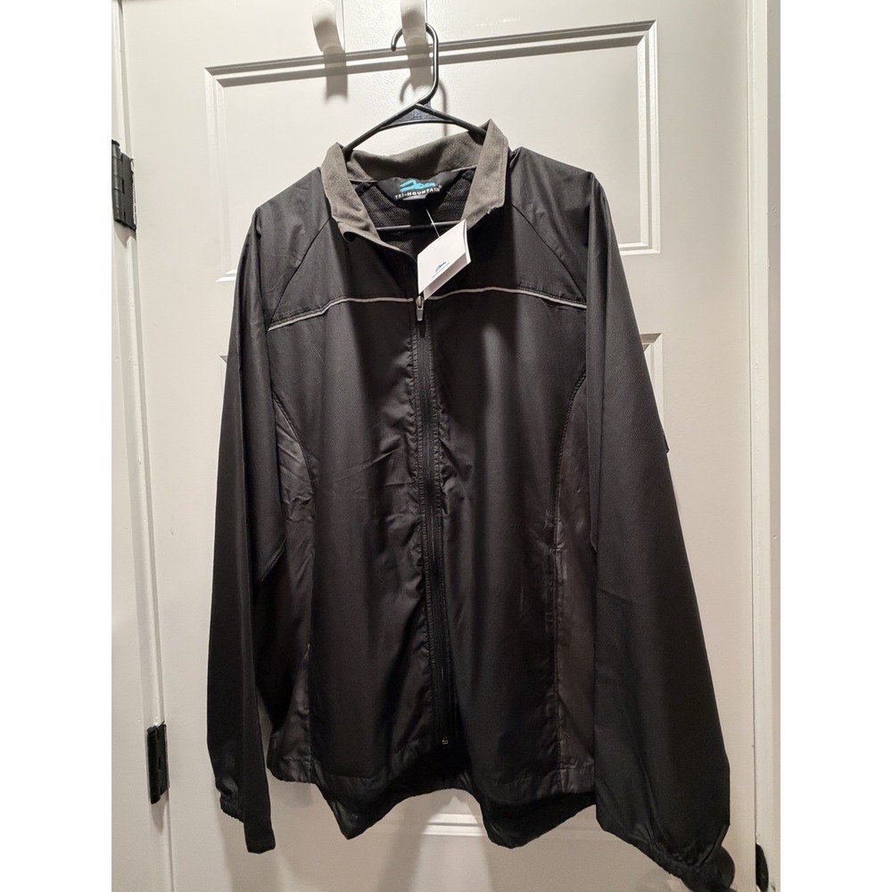 NWT Tri-Mountain Sprint Lightweight Shell Jacket Men's L Reflective Running Golf